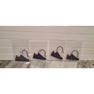 Set of 4 Car Fresheners Black Shoe